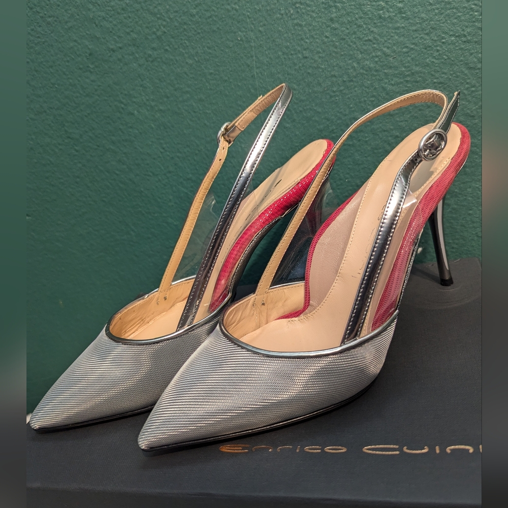 Enrico Cuini "Emma" Stiletto- Right size 38 1/2, Left size 38